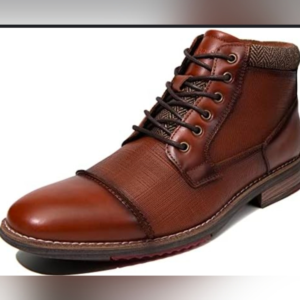 Arkbird Oxfords Boots Size 11.5 Brown Ankle Mens Classic Stylish Leather Ties